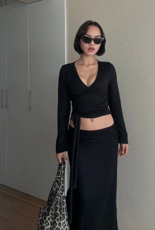 FALDA TAMARA EN NEGRO