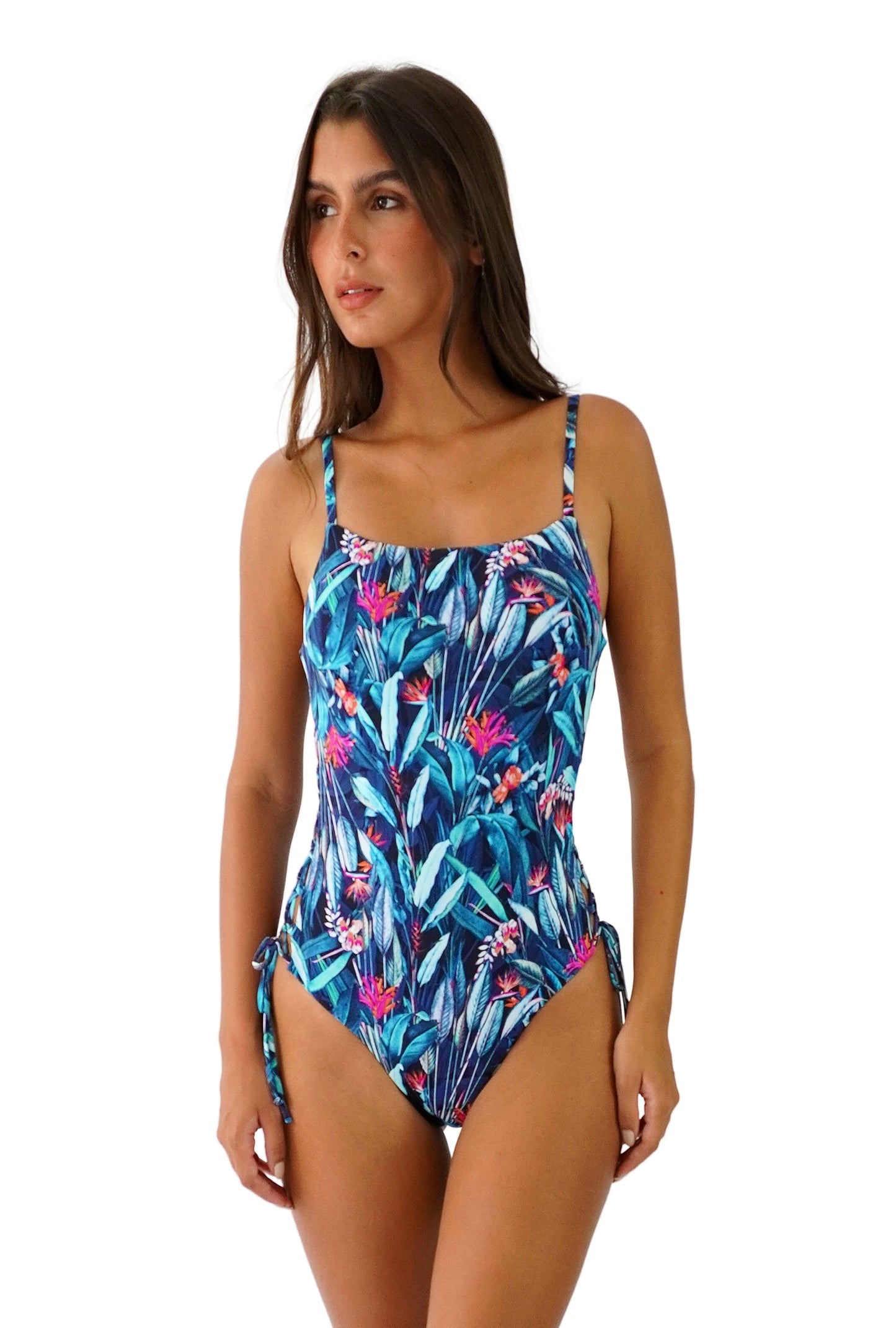ENTERIZO CALIFORNIA HOJAS AZULES