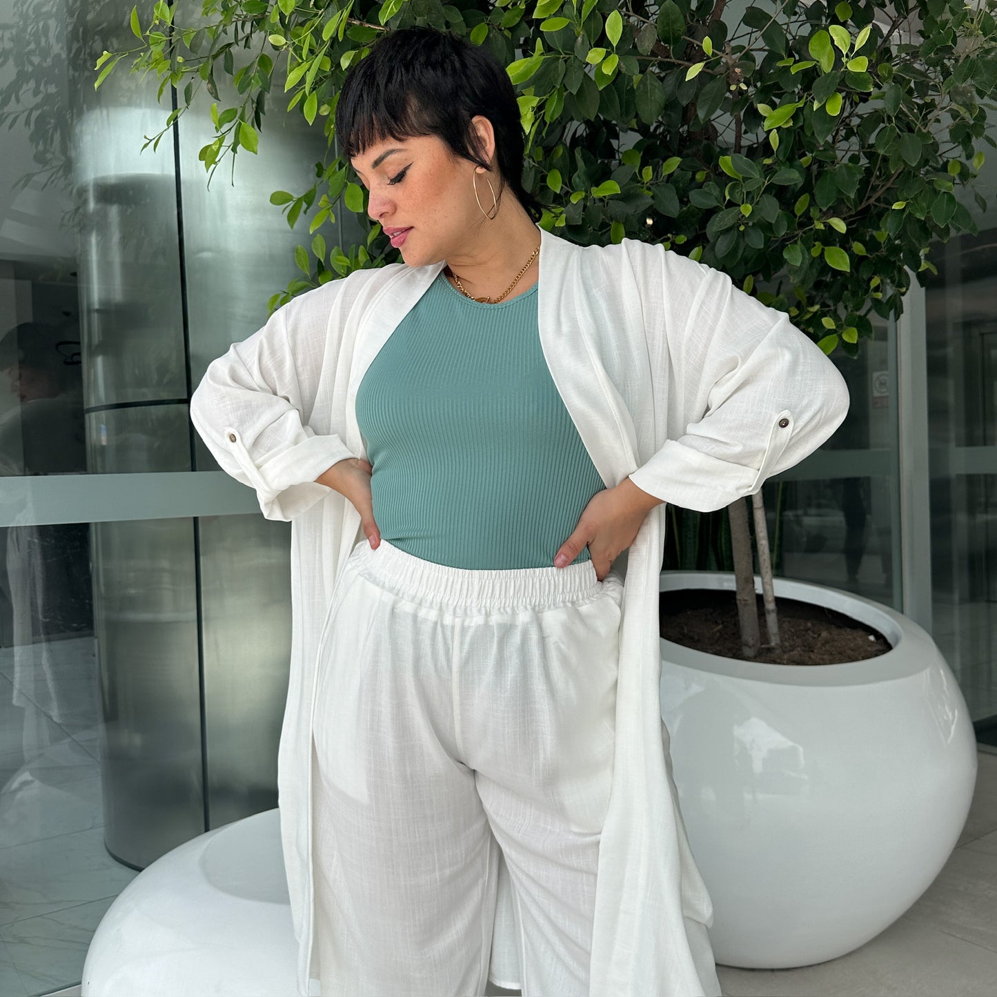 PANTALÓN SALMA HUESO