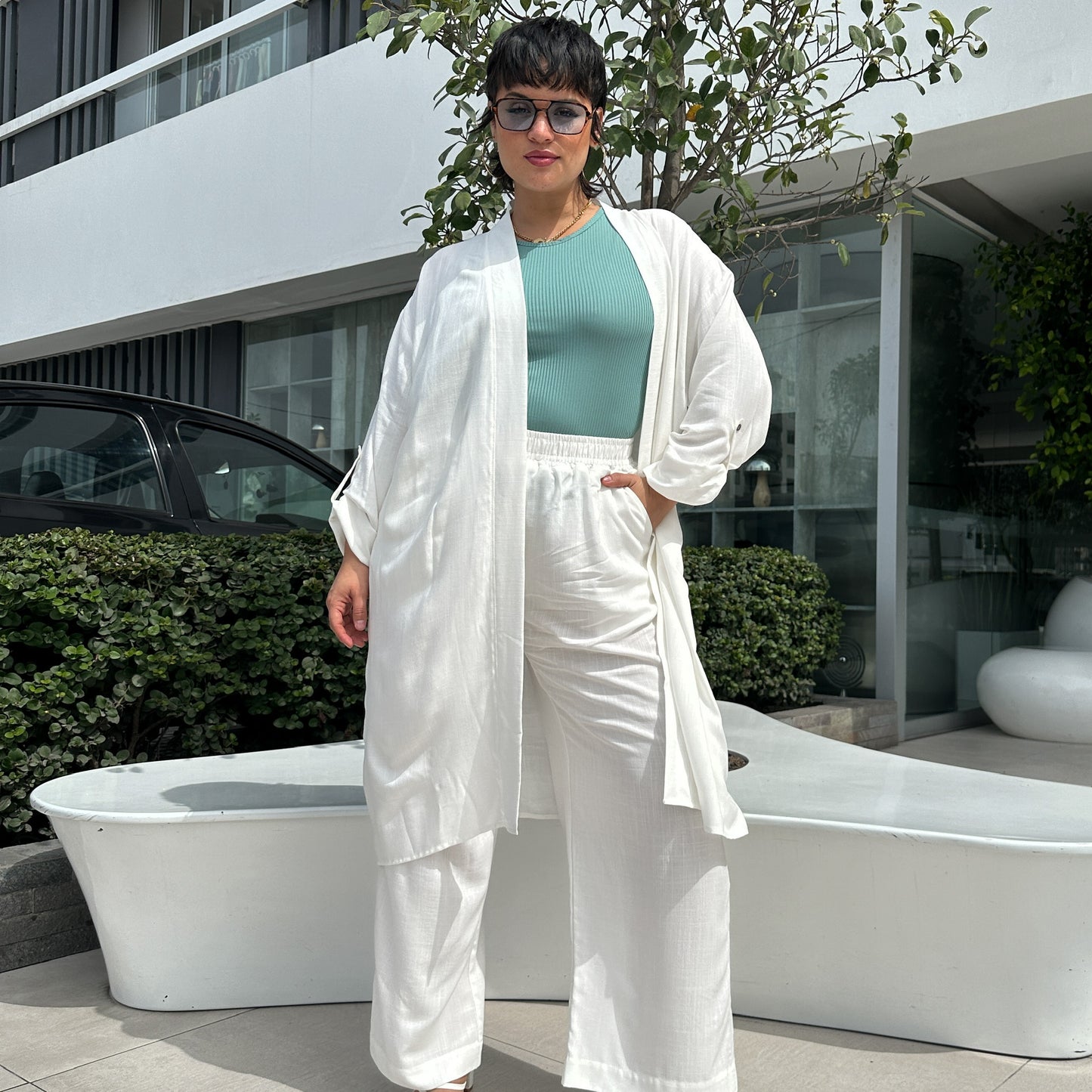 PANTALÓN SALMA HUESO