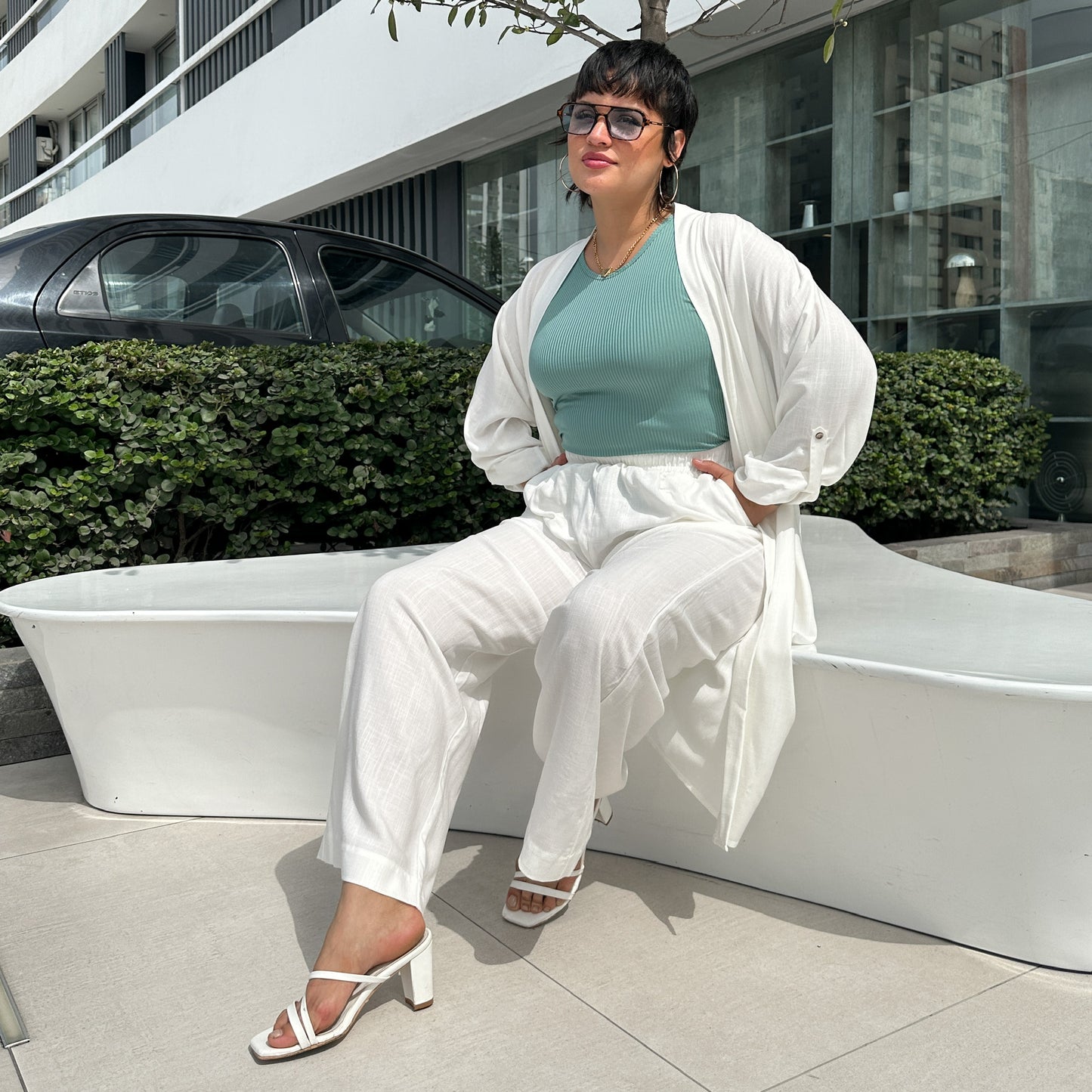 PANTALÓN SALMA HUESO