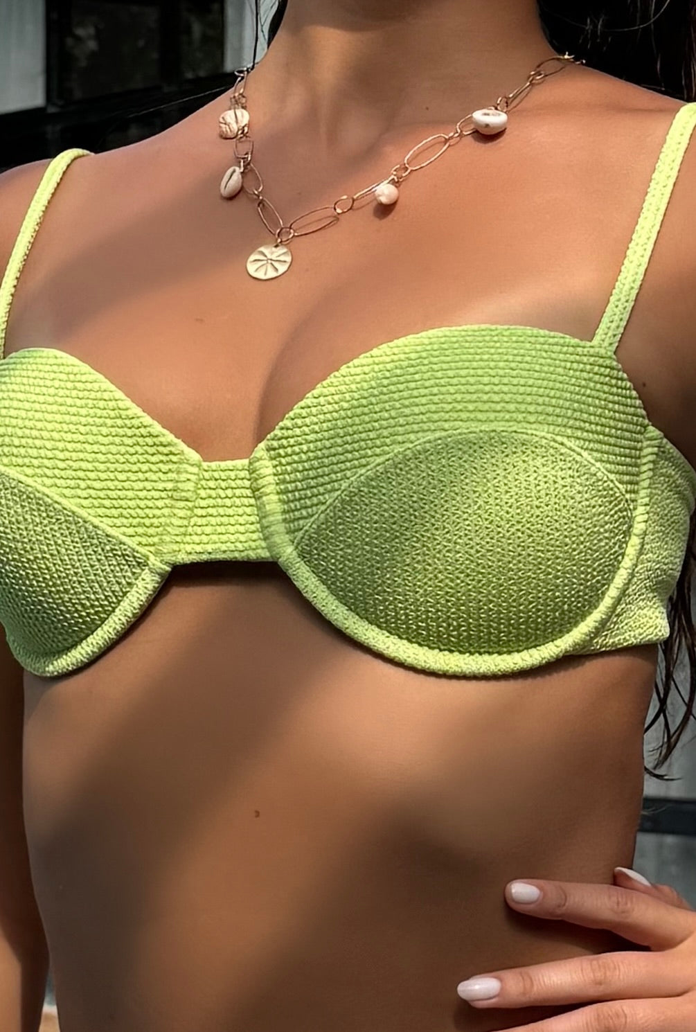 BIKINI BALI EN VERDE TROPICAL