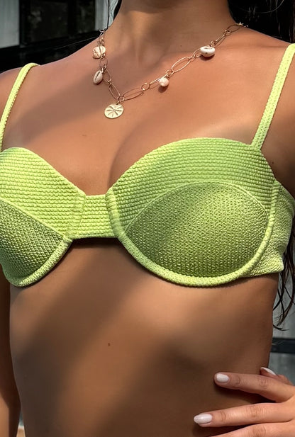 BIKINI BALI EN VERDE TROPICAL