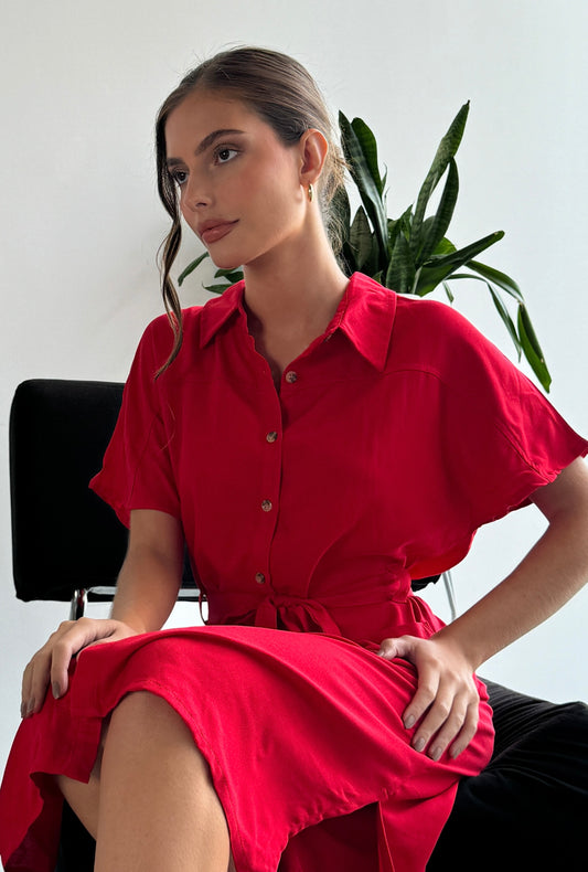 VESTIDO DANNA ROJO