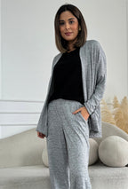 PANTALÓN ARIANA PLOMO JASPEADO