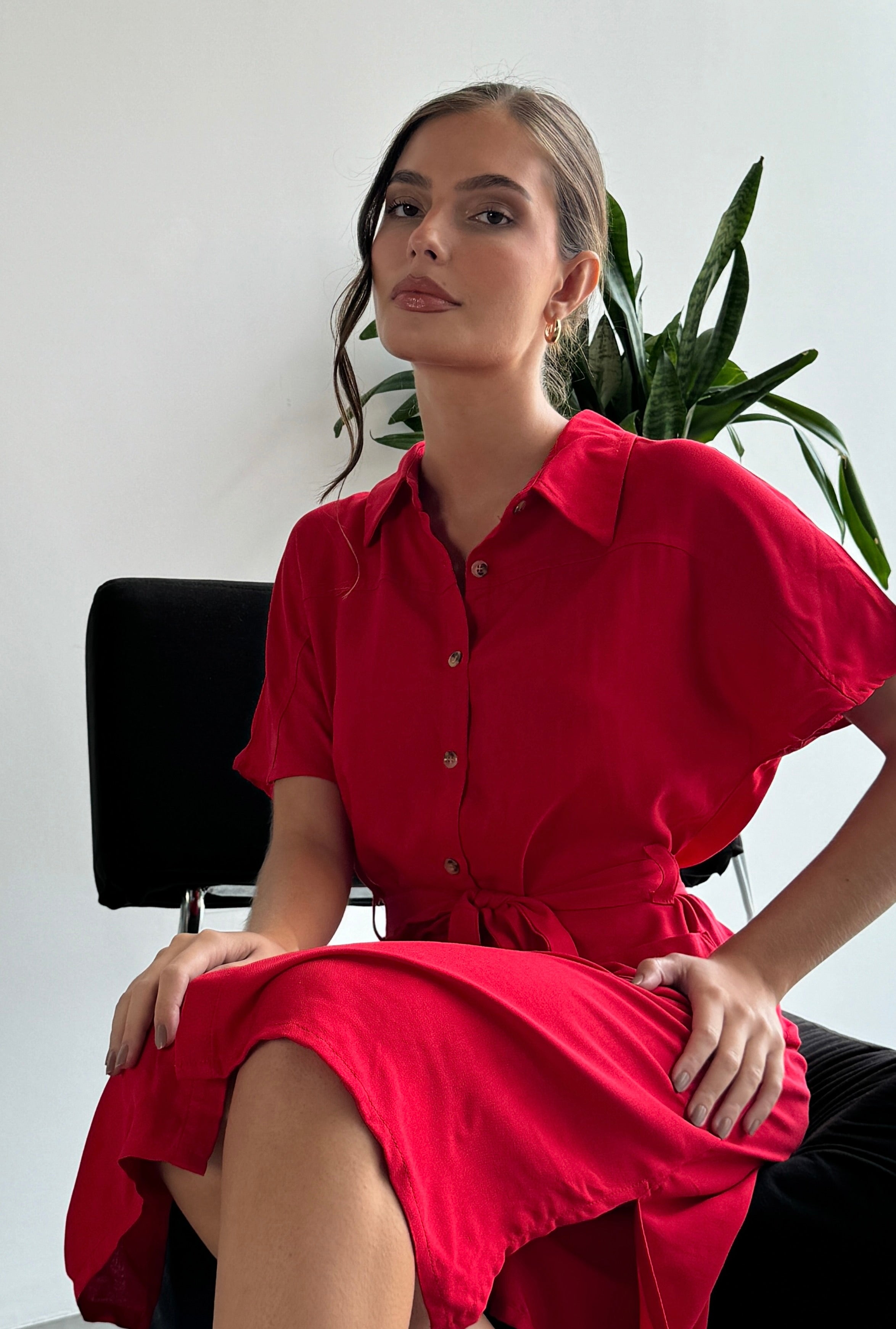 VESTIDO DANNA ROJO