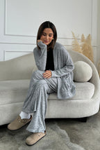 PANTALÓN ARIANA PLOMO JASPEADO