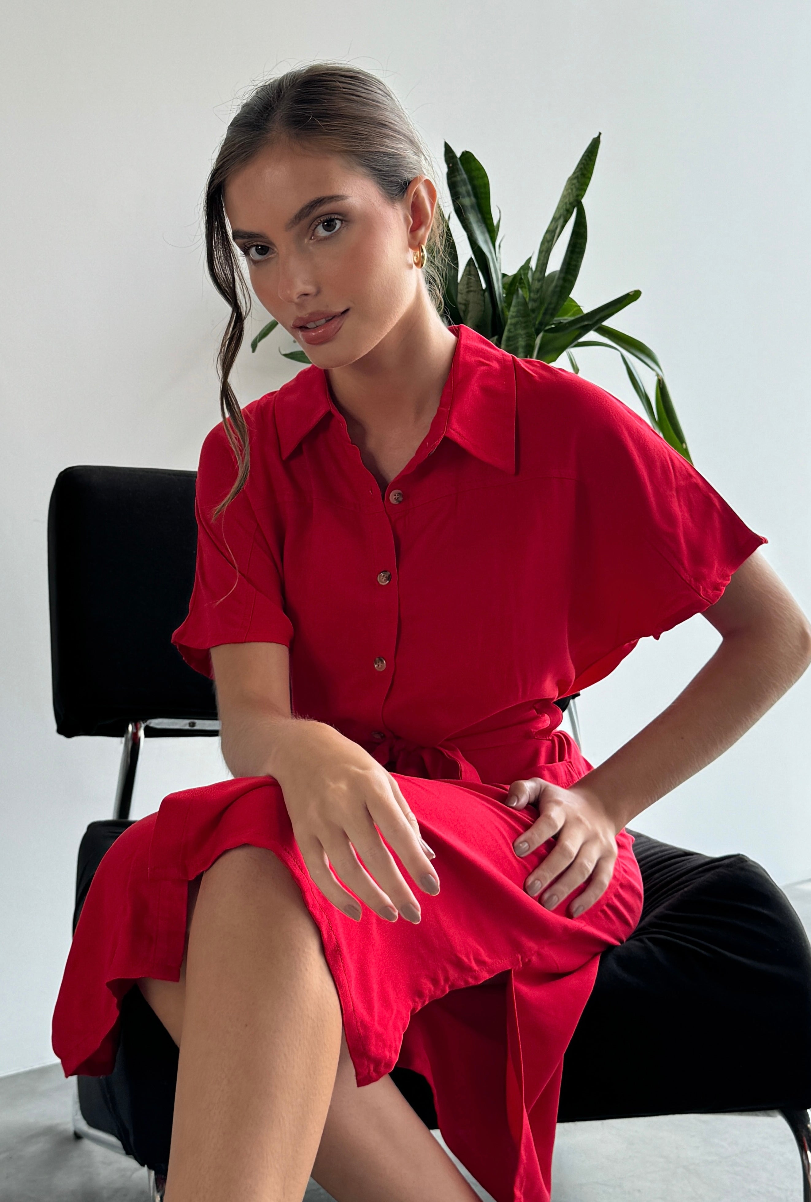 VESTIDO DANNA ROJO