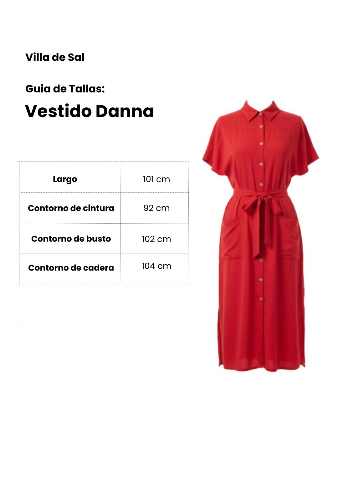 VESTIDO DANNA ROJO