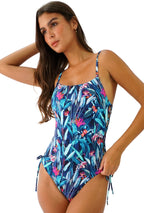 ENTERIZO CALIFORNIA HOJAS AZULES