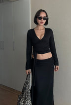 FALDA TAMARA EN NEGRO