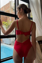 ENTERIZO CELINE EN ROJO