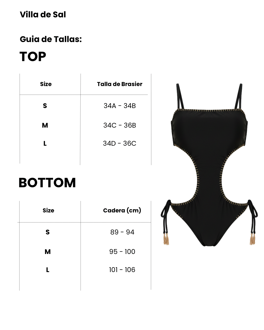 TRIKINI SABRINA EN NEGRO