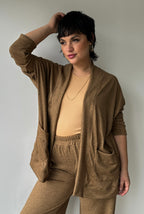 PANTALON ARIANA CAMEL JASPEADO