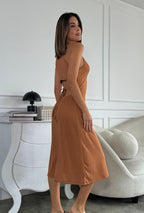 VESTIDO NIZZA CAMEL