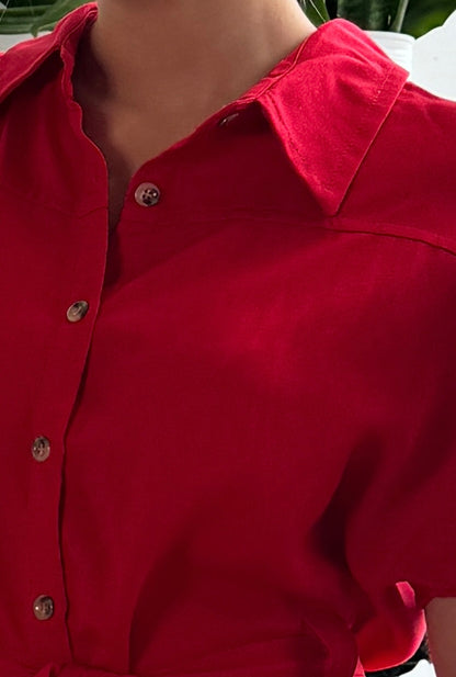VESTIDO DANNA ROJO
