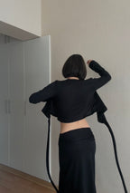 TOP TAMARA EN NEGRO