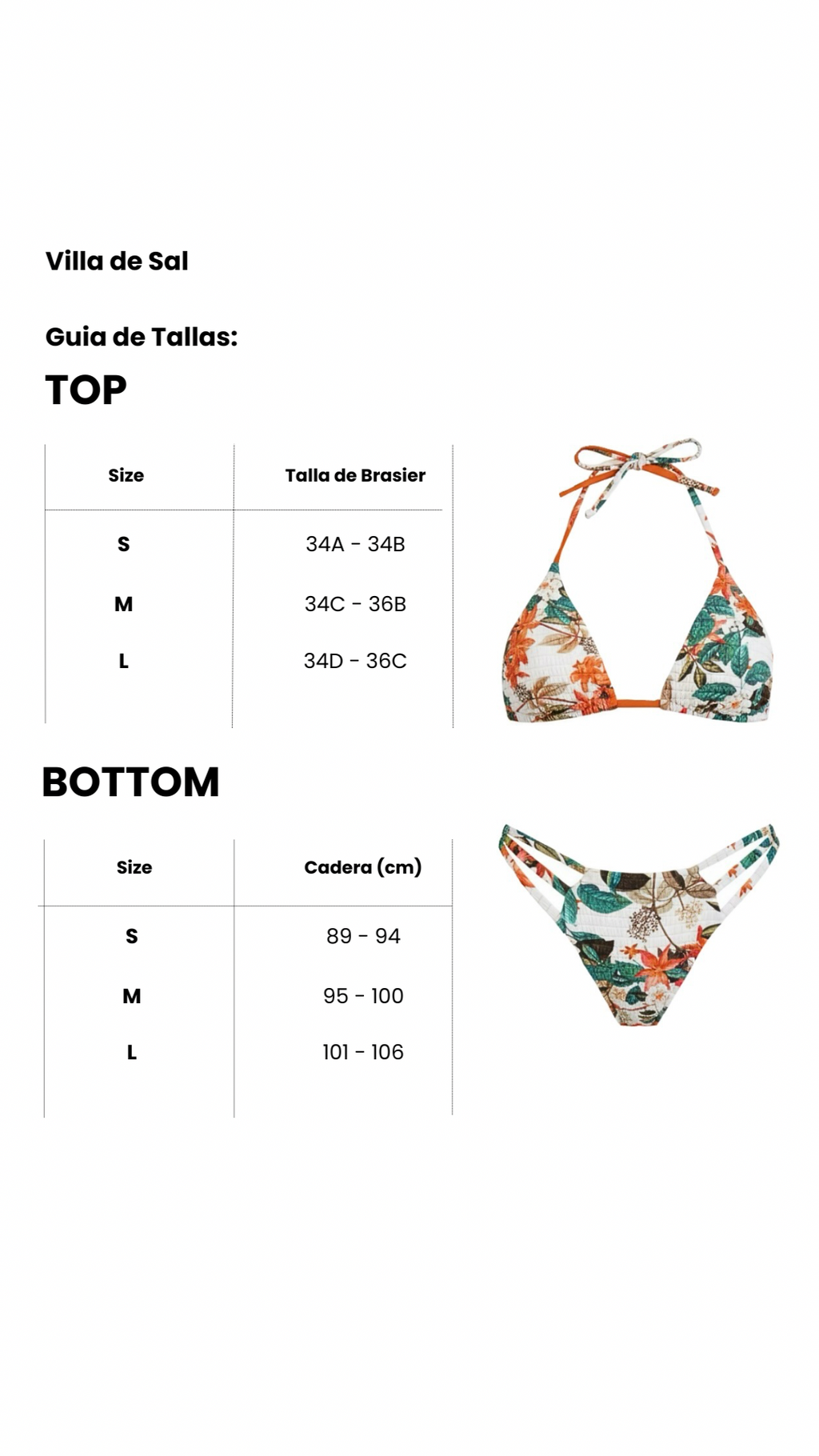 SET BIKINI SELENA FLORES NARANJA