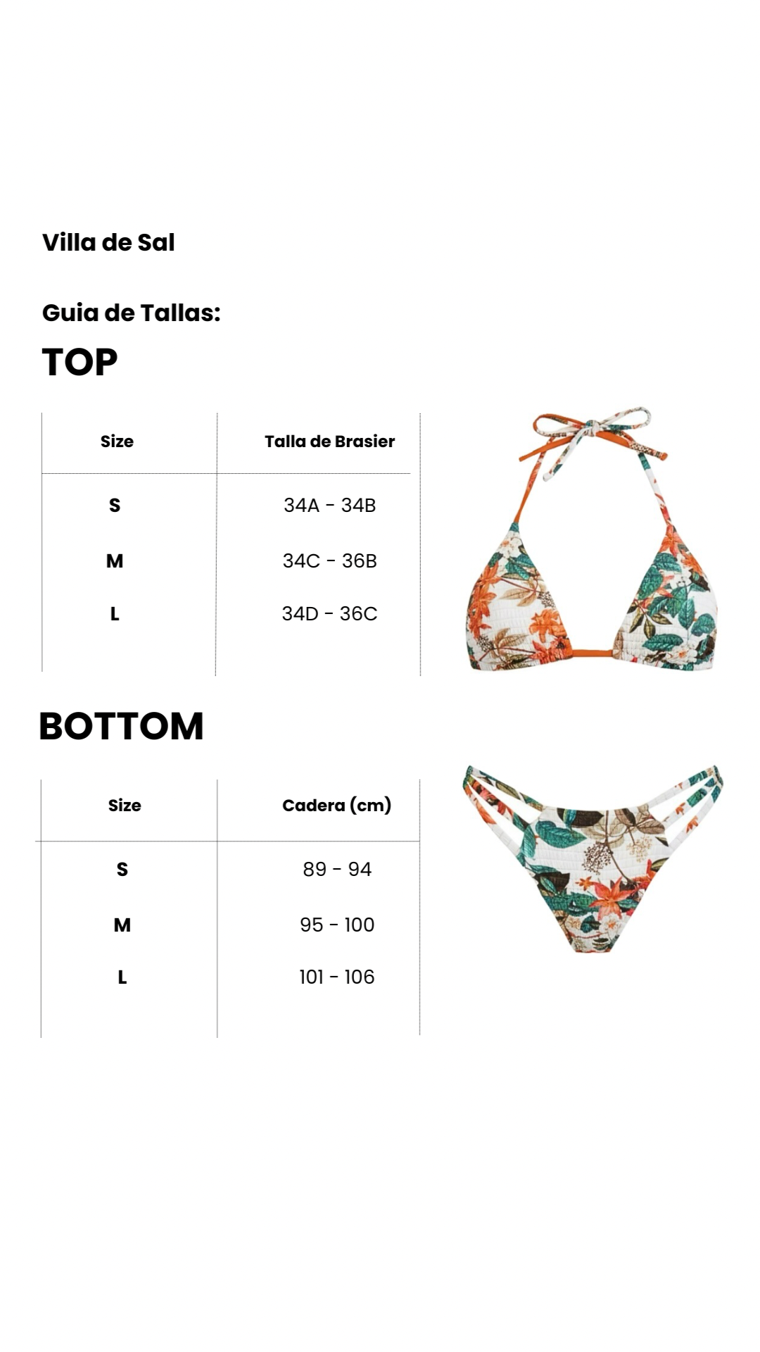 SET BIKINI SELENA FLORES NARANJA