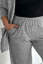 PANTALÓN ARIANA PLOMO JASPEADO