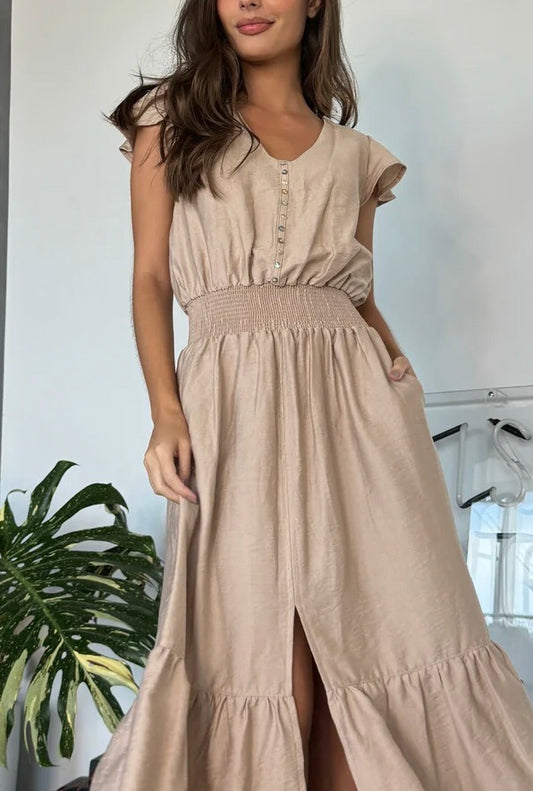 VESTIDO CARTAGENA BEIGE