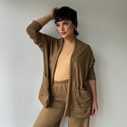 CONJUNTO ARIANA CAMEL JASPEADO