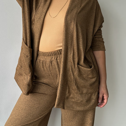 CONJUNTO ARIANA CAMEL JASPEADO