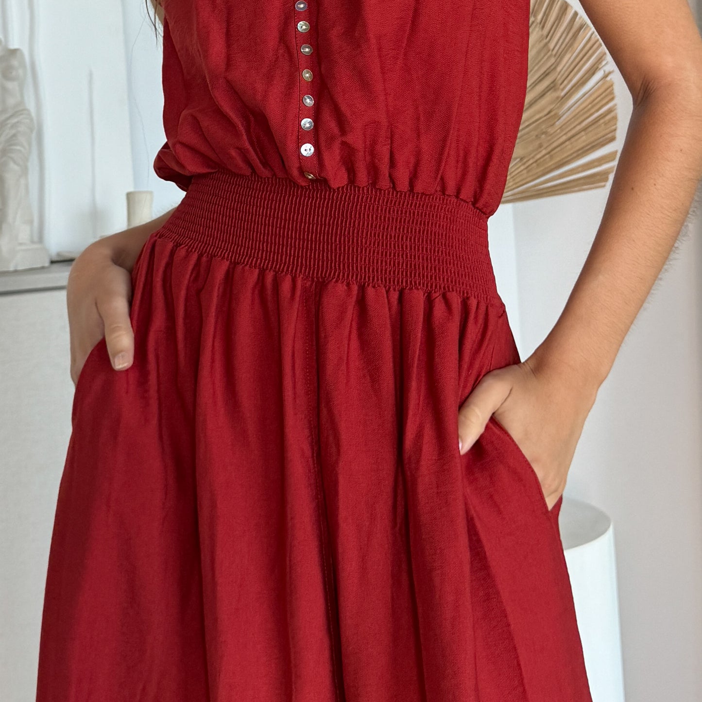 VESTIDO CARTAGENA TERRACOTA