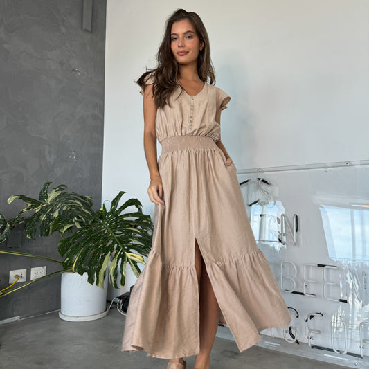VESTIDO CARTAGENA BEIGE