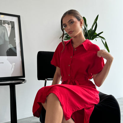 VESTIDO DANNA ROJO