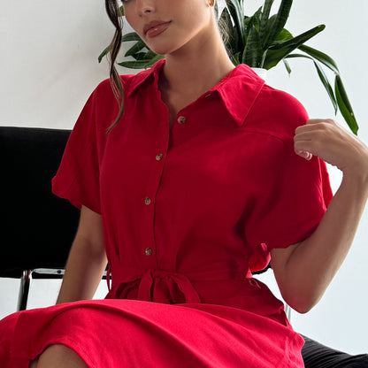 VESTIDO DANNA ROJO