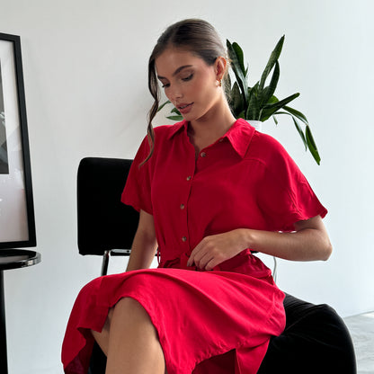 VESTIDO DANNA ROJO