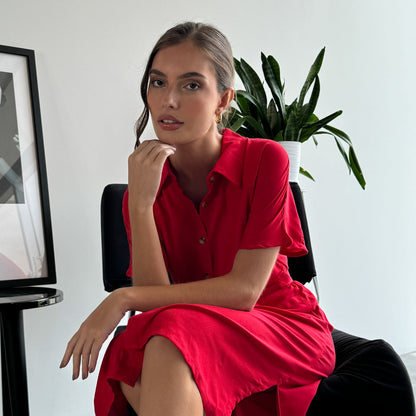 VESTIDO DANNA ROJO